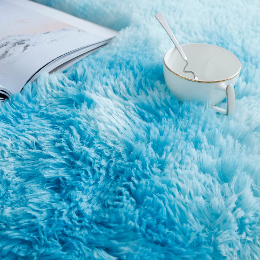 Blue Oasis Bedroom/Living Room Comfortable Shag Rug (200 x 140) - Image 11