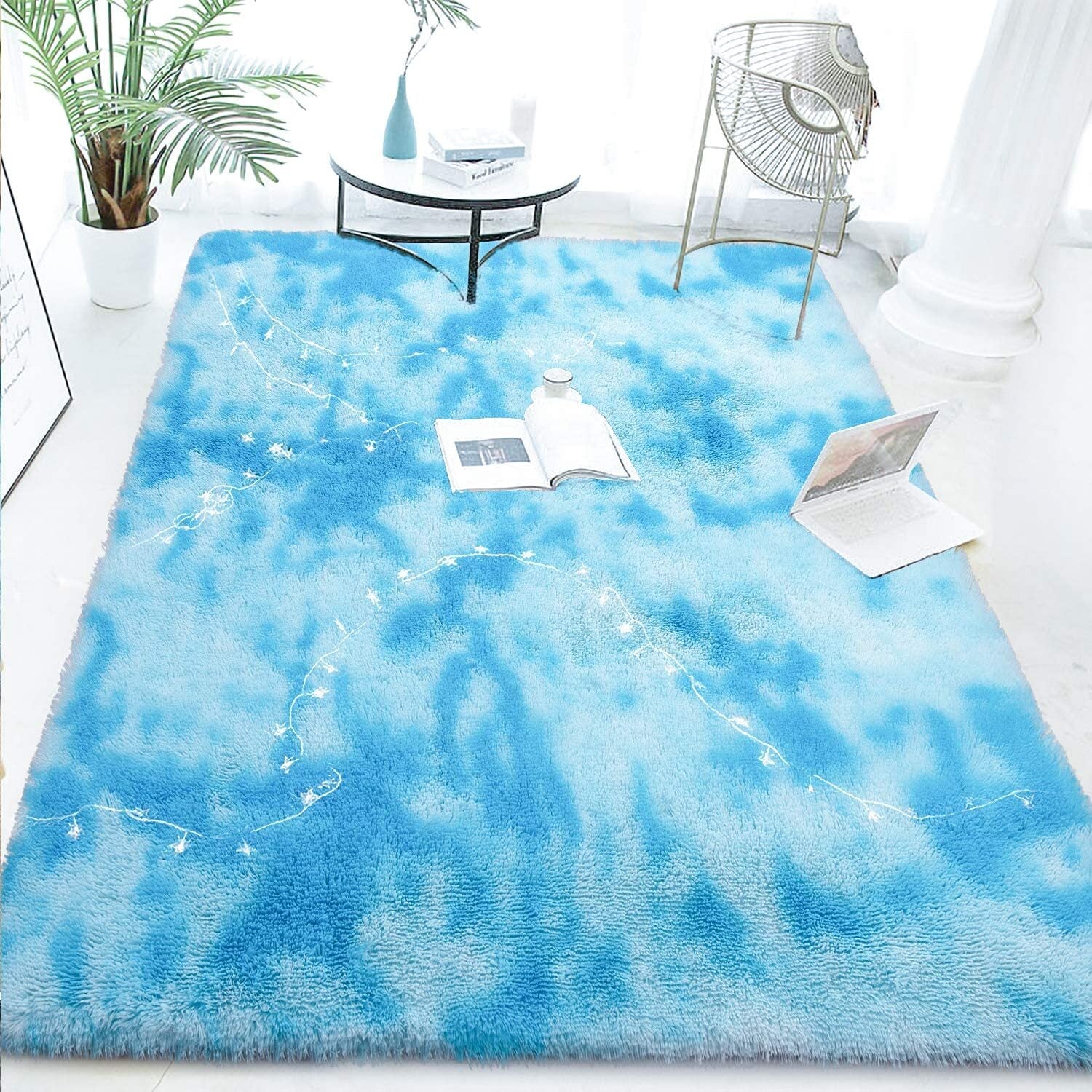 Blue Oasis Bedroom/Living Room Comfortable Shag Rug (200 x 140) - Image 20