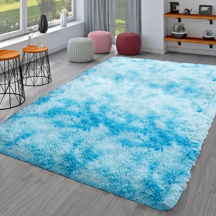 Blue Oasis Bedroom/Living Room Comfortable Shag Rug (200 x 140) - Image 6