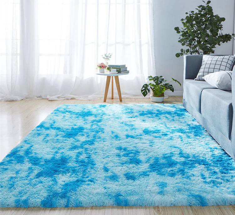 Blue Oasis Bedroom/Living Room Comfortable Shag Rug (200 x 140) - Image 9