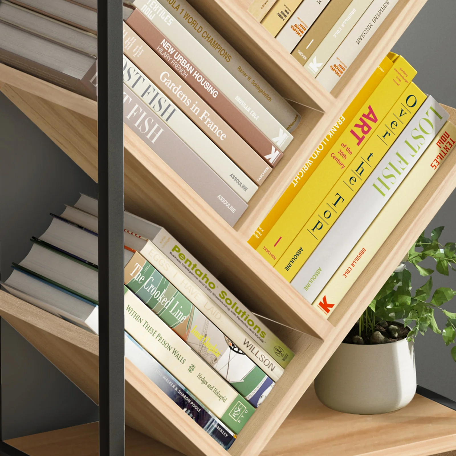 Broadway 11 Shelving Bookshelf Display Cabinet Shelf Bookcase Organizer (White) - Image 8