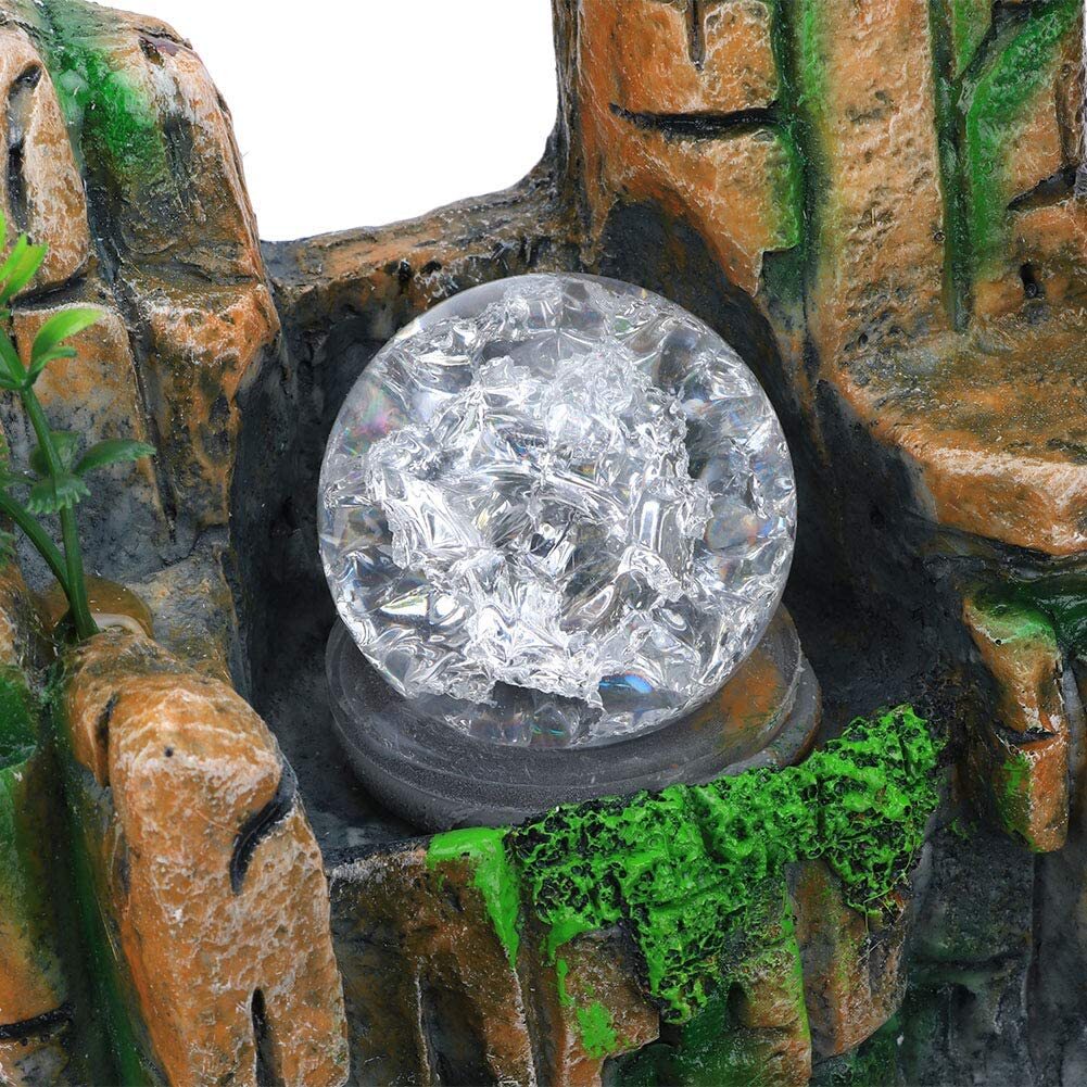 Calming Fountain Water Feature Ornament with Fish Tank - Image 6