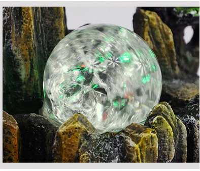 Calming Fountain Water Feature Ornament with Fish Tank - Image 7