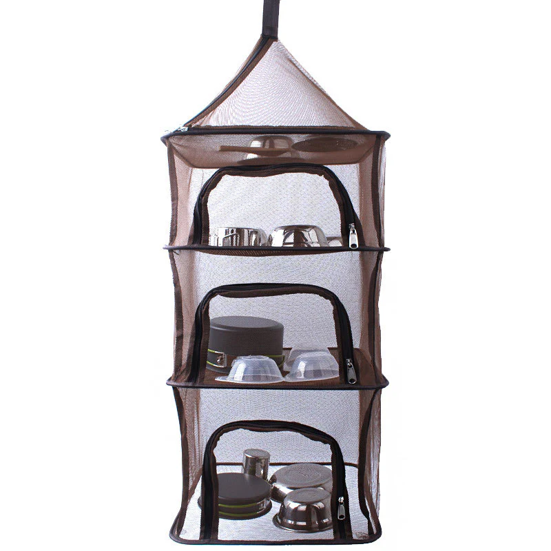 Camping Outdoor Foldable Storage Bag Mesh Dryer - Image 12