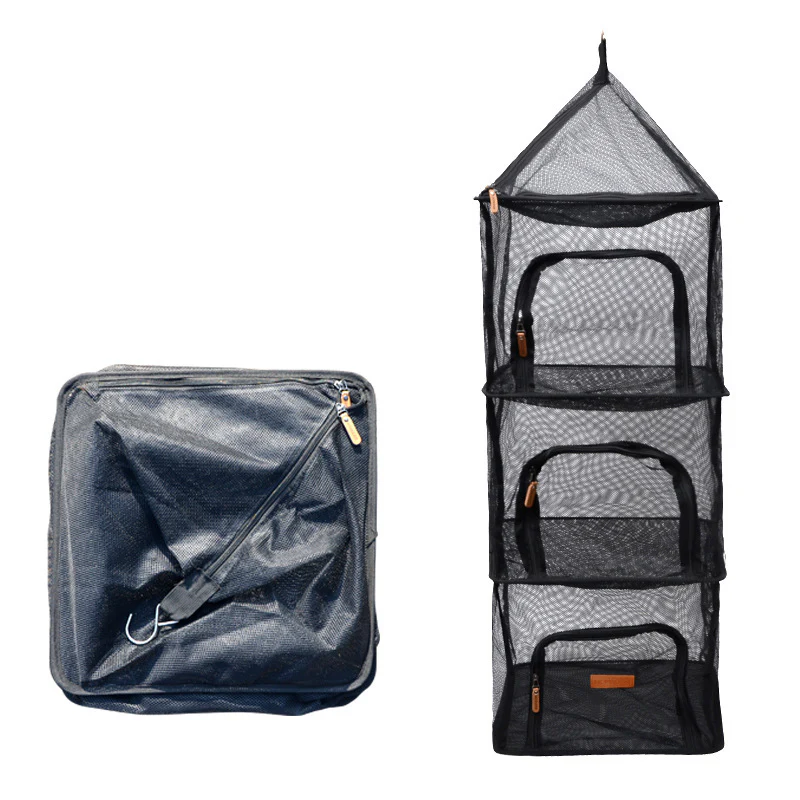 Camping Outdoor Foldable Storage Bag Mesh Dryer - Image 3