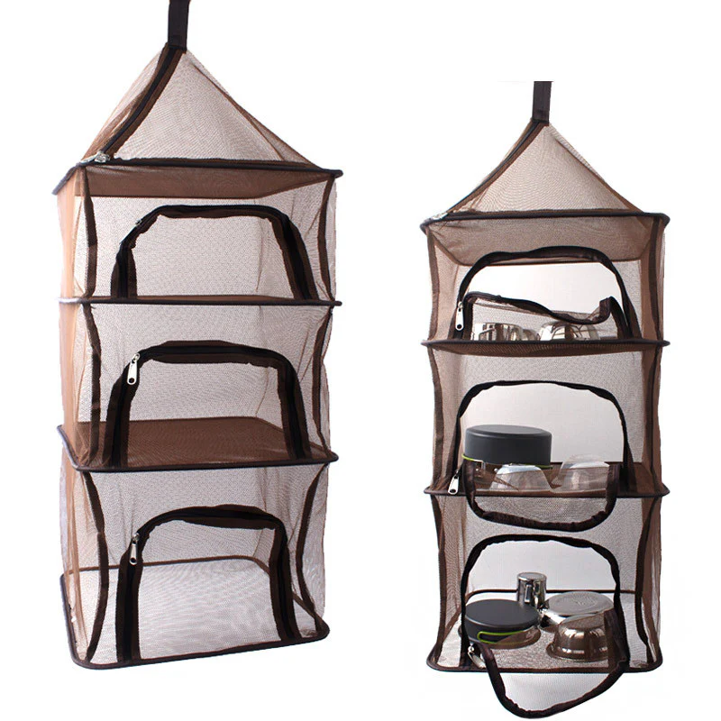 Camping Outdoor Foldable Storage Bag Mesh Dryer - Image 4