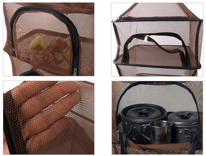 Camping Outdoor Foldable Storage Bag Mesh Dryer - Image 7