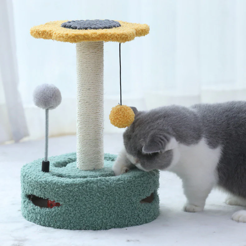 Cat Scratching Post Pole Tower Tree - Image 12