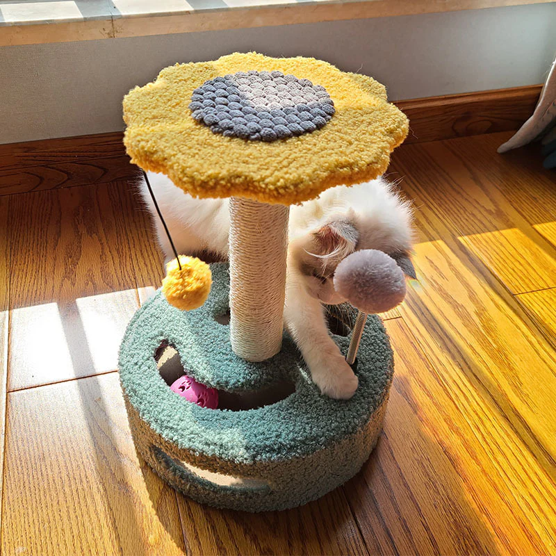 Cat Scratching Post Pole Tower Tree - Image 3