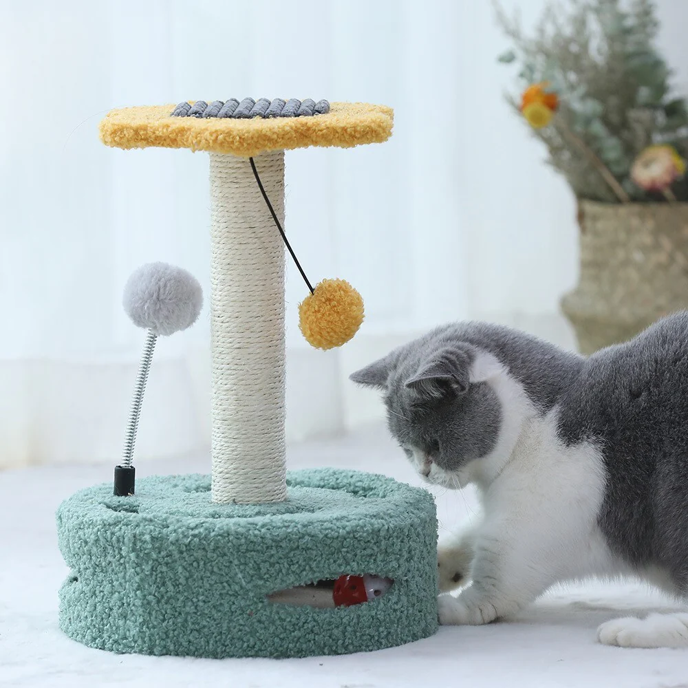 Cat Scratching Post Pole Tower Tree - Image 4