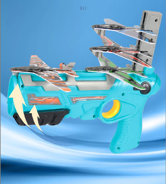 Catapult Plane Gun Foam Aeroplane with 4 Gliders - Image 10