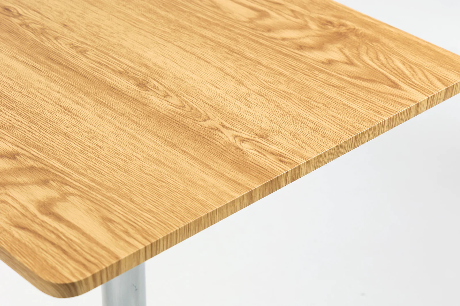 Century Designer Bar Table Height Adjustable with Gas Lift (Oak/Stainless Steel) - Image 8