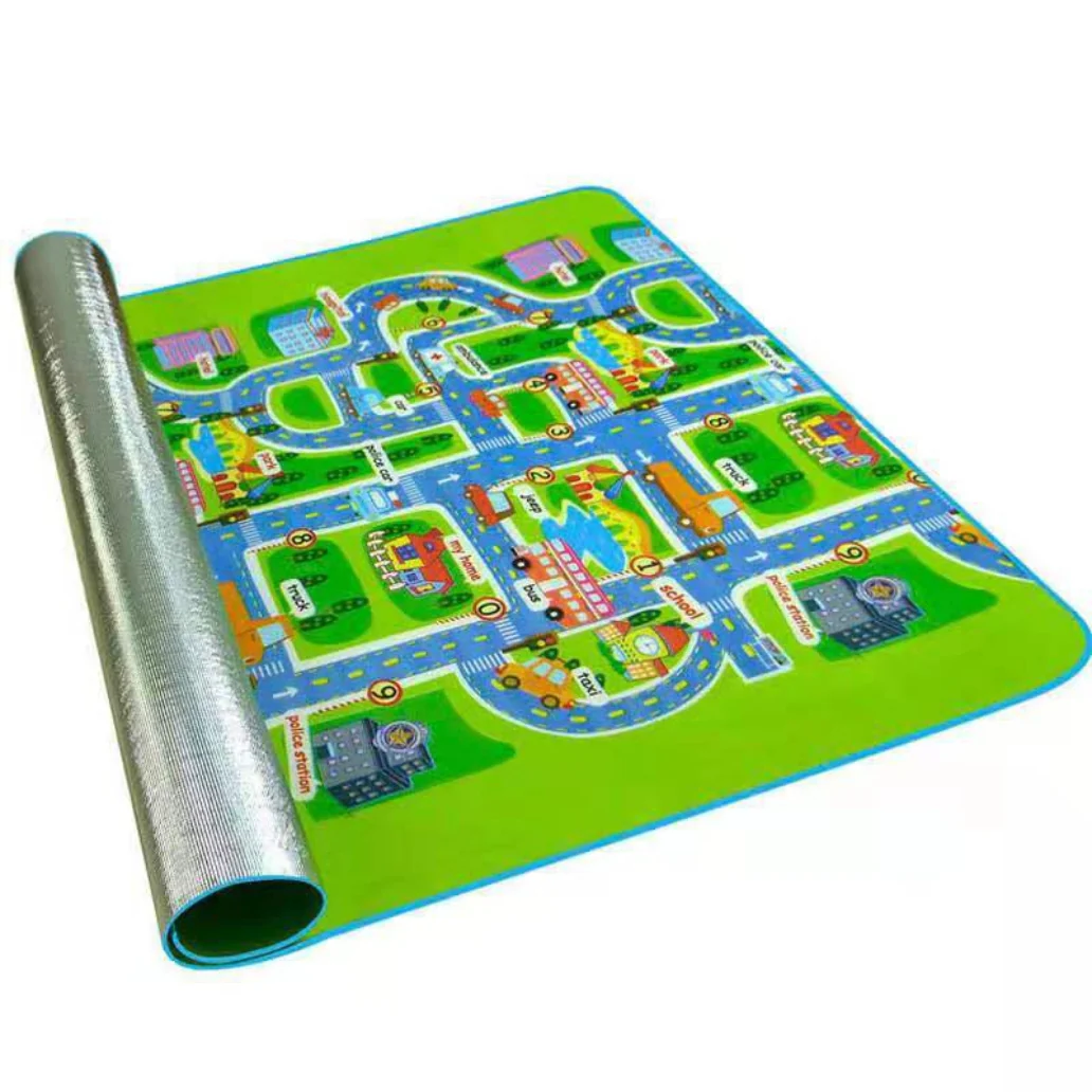 City Road Map Baby Kids Play Mat Interactive Picnic Rug - Image 5