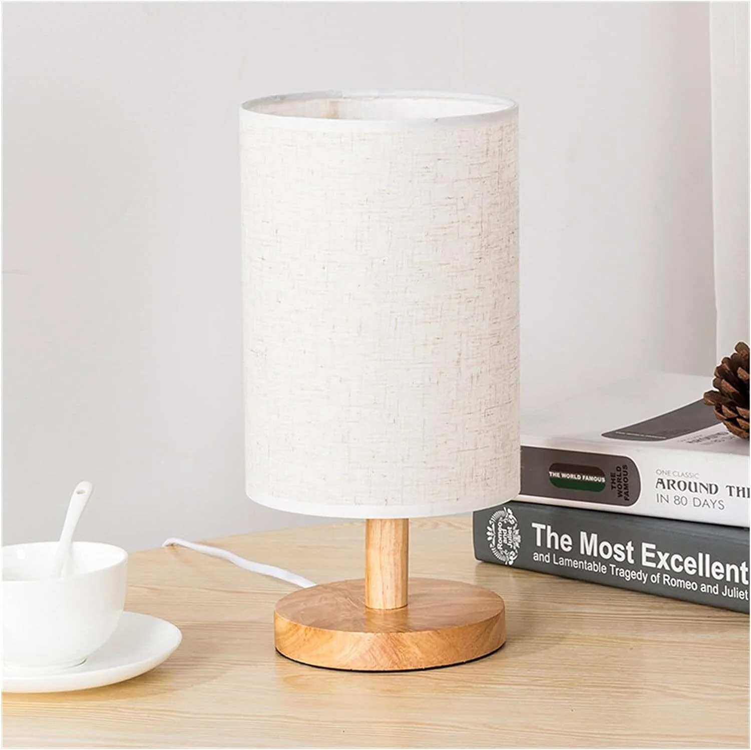 Classic Wooden LED Table Lamp Night Light - Image 9