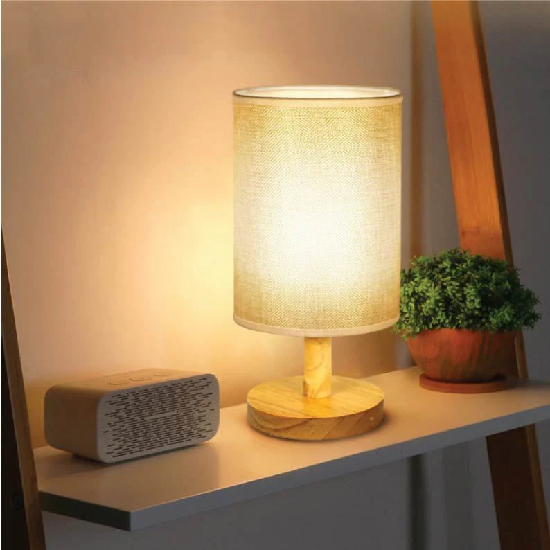Classic Wooden LED Table Lamp Night Light - Image 4