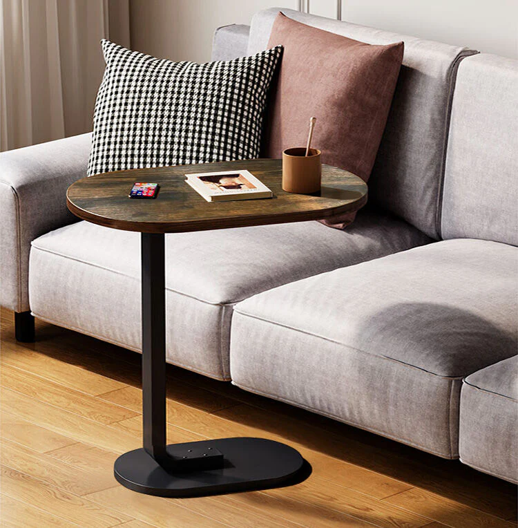 Cogency Rustic Sofa Bed Side Table Laptop Desk Accent Coffee Stand - Image 4