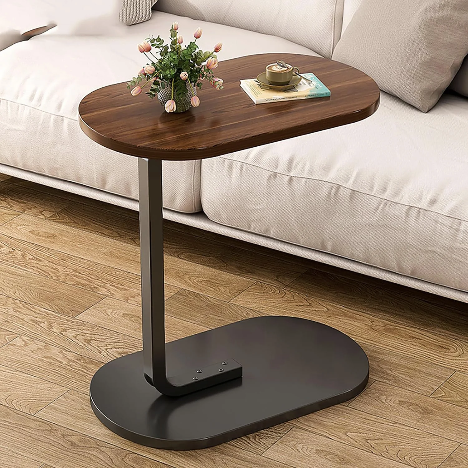 Cogency Rustic Sofa Bed Side Table Laptop Desk Accent Coffee Stand - Image 5