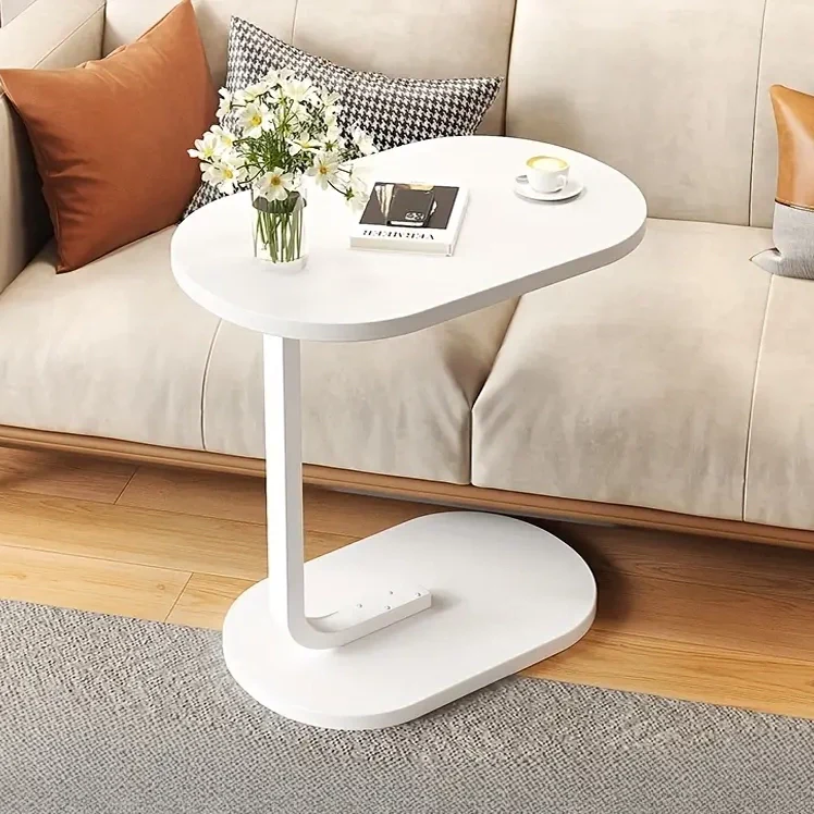 Cogency Sofa Bed Side Table Laptop Desk Accent Coffee Stand (White) - Image 10