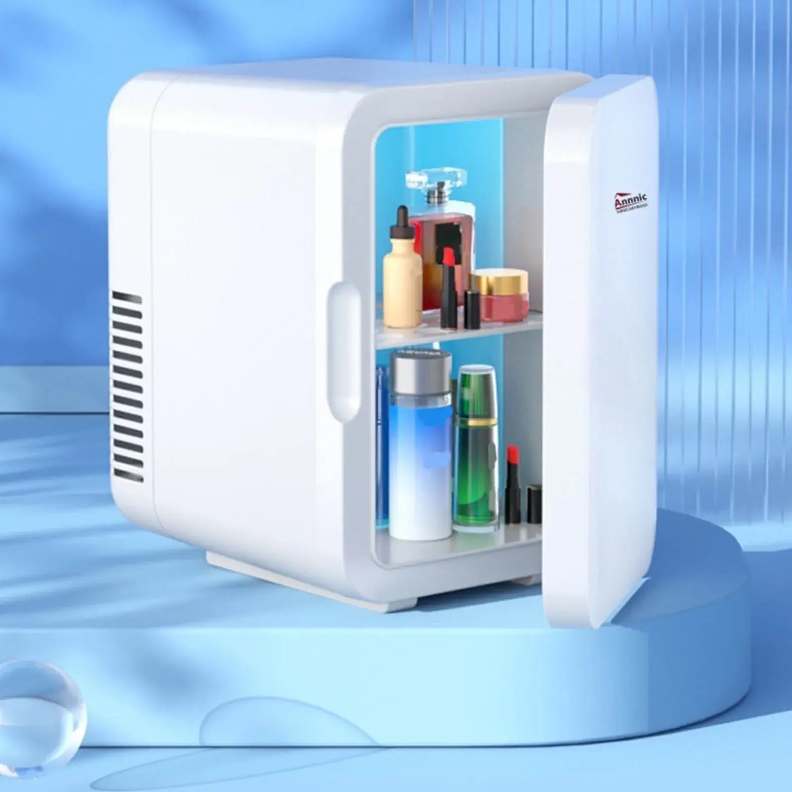 Compact Mini Fridge Portable Skincare Drinks Snacks Cooler - Image 10
