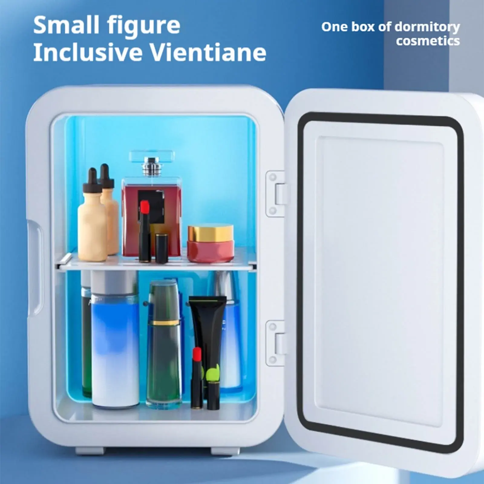 Compact Mini Fridge Portable Skincare Drinks Snacks Cooler - Image 5