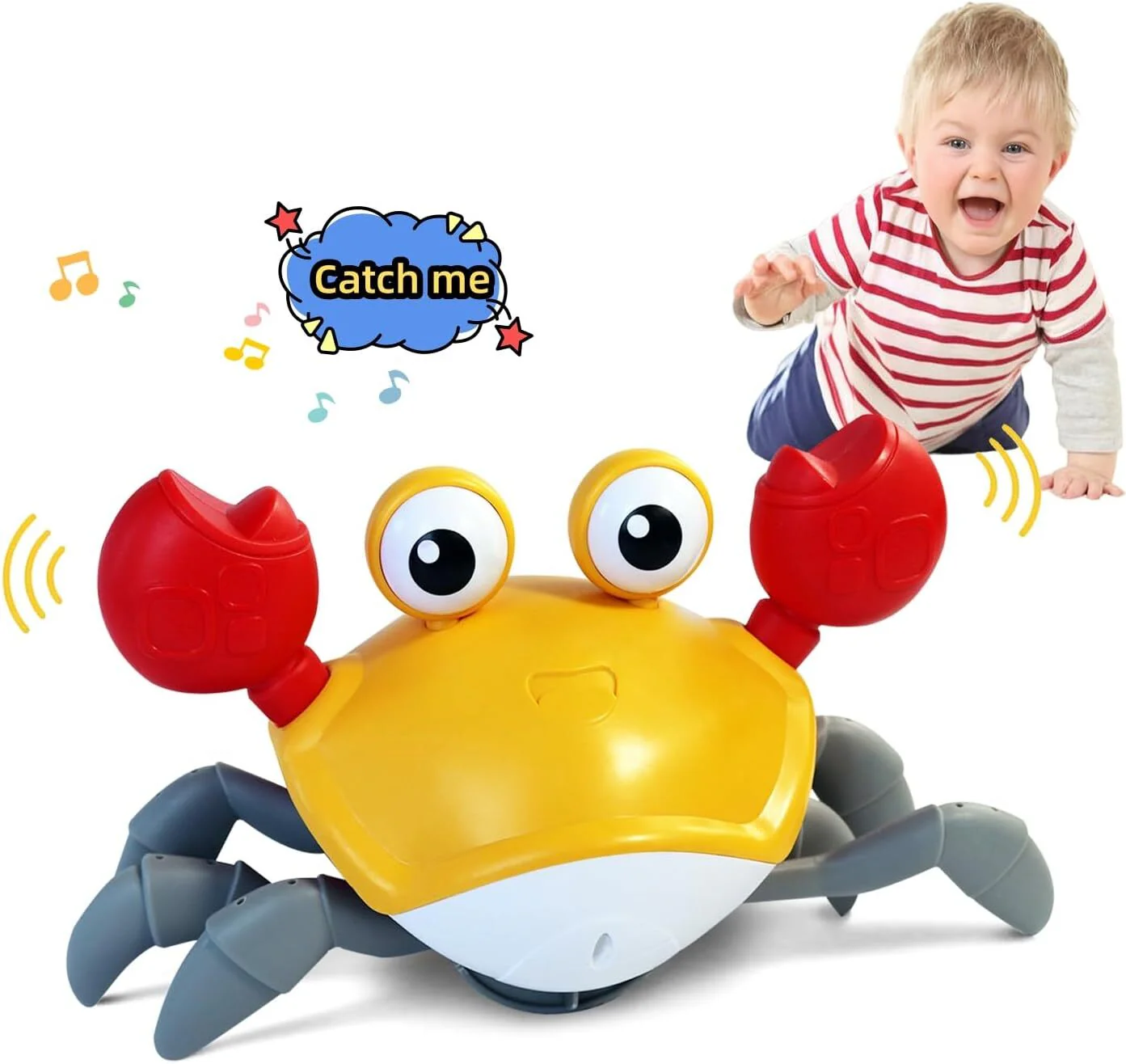 Crawling Crab Interactive Learning Development Rechargeable Toy with Music and Lights - Image 2