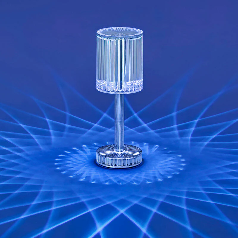 Crystal Cylinder LED Table Lamp Touch Sensor Night Light - Image 14
