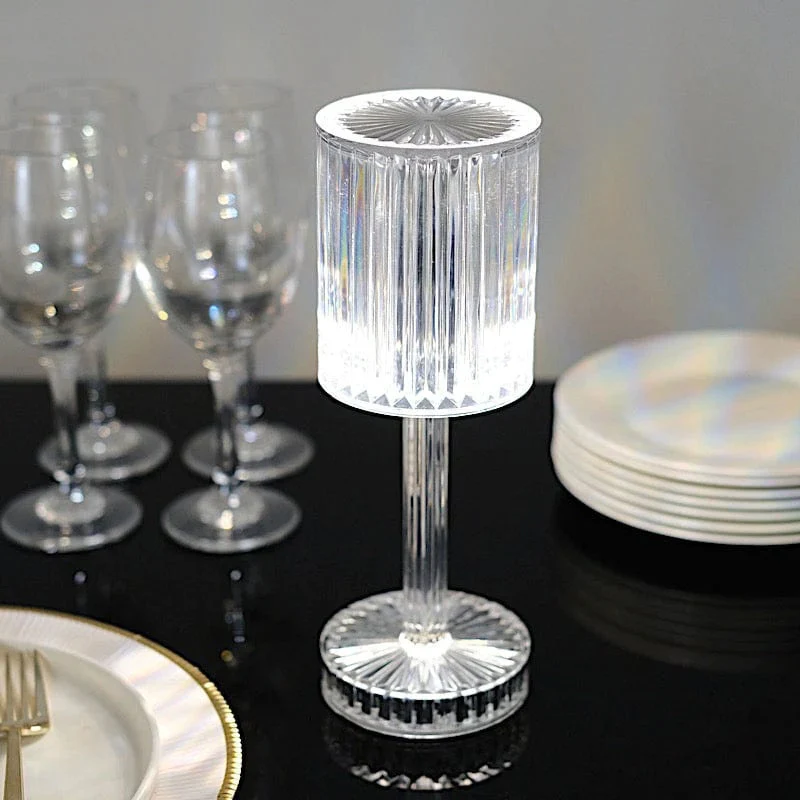 Crystal Cylinder LED Table Lamp Touch Sensor Night Light - Image 23
