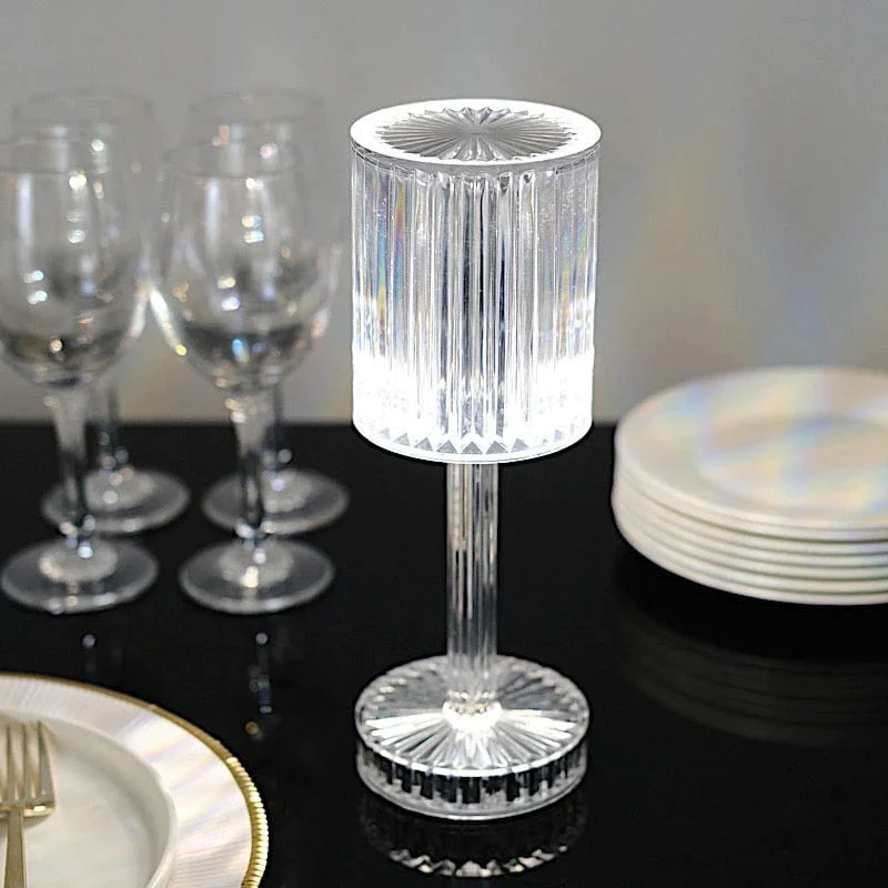 Crystal Cylinder LED Table Lamp Touch Sensor Night Light - Image 24