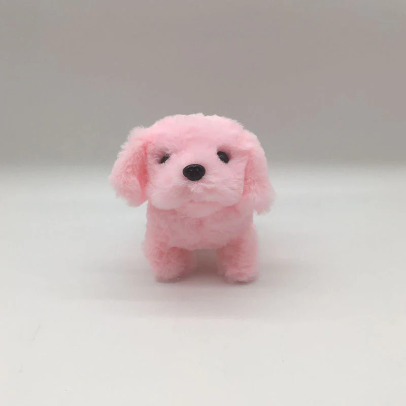 Cute Pink Plush Puppy Dog Walking Barking Pet Toy - Image 2