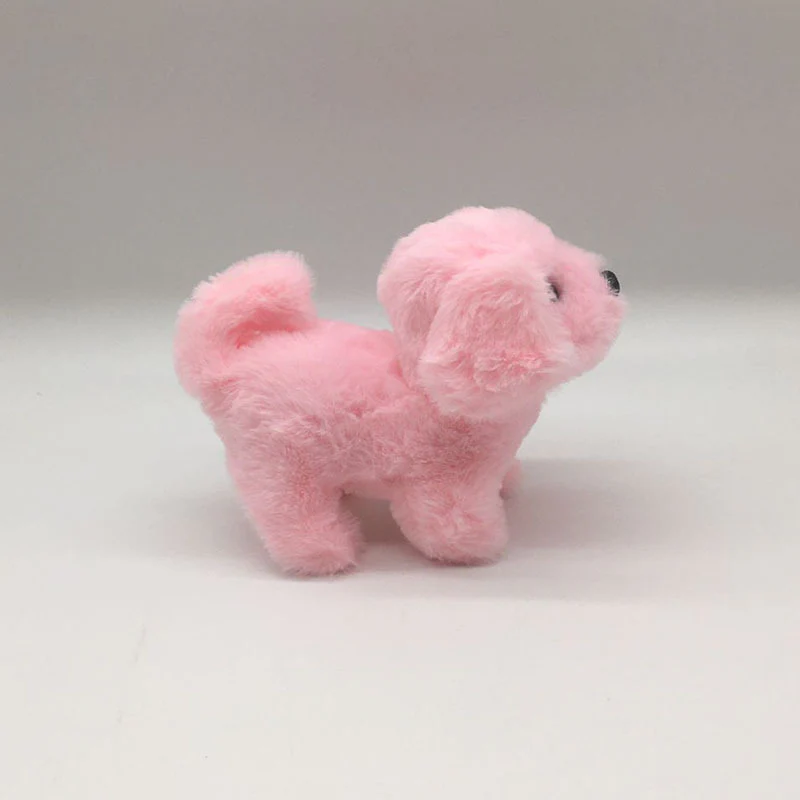 Cute Pink Plush Puppy Dog Walking Barking Pet Toy - Image 3