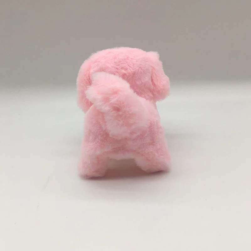 Cute Pink Plush Puppy Dog Walking Barking Pet Toy - Image 4