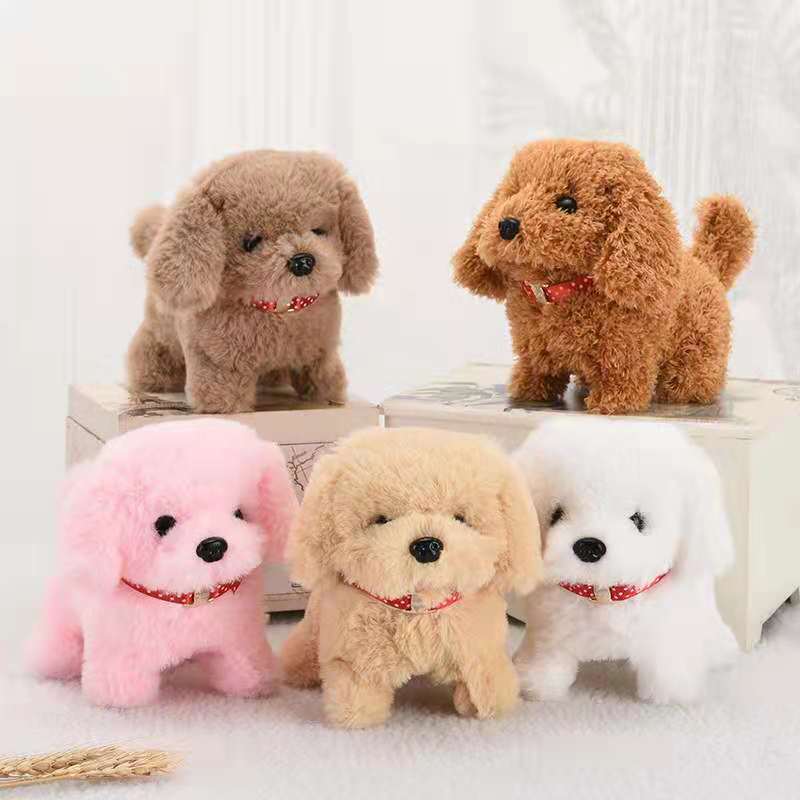 Cute Pink Plush Puppy Dog Walking Barking Pet Toy - Image 6