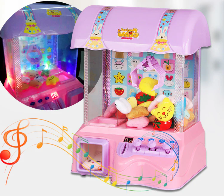 Deluxe Arcade Game Toy Claw Vending Machine (Pink) - Image 2