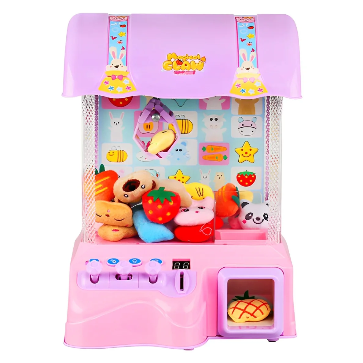 Deluxe Arcade Game Toy Claw Vending Machine (Pink) - Image 7