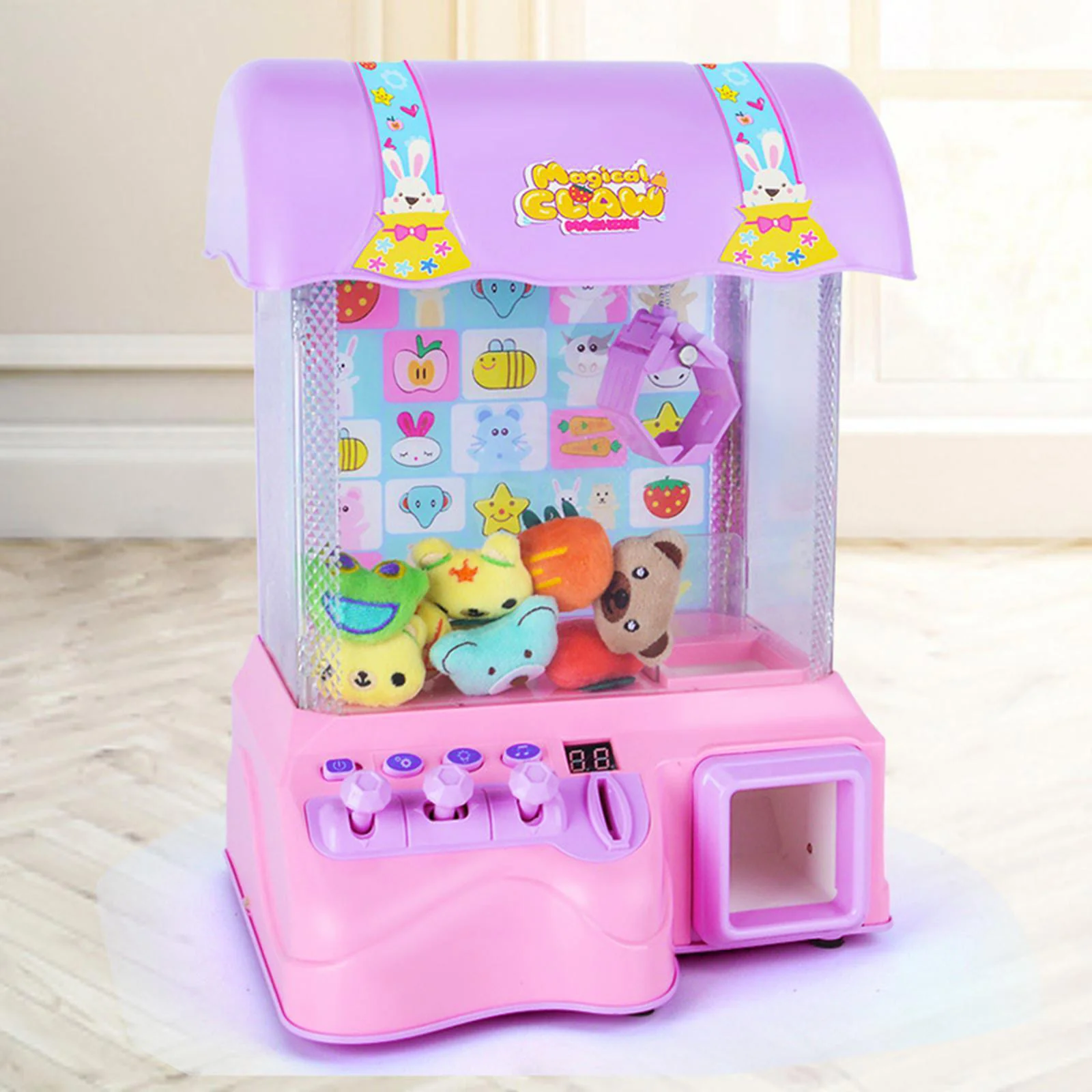 Deluxe Arcade Game Toy Claw Vending Machine (Pink) - Image 9