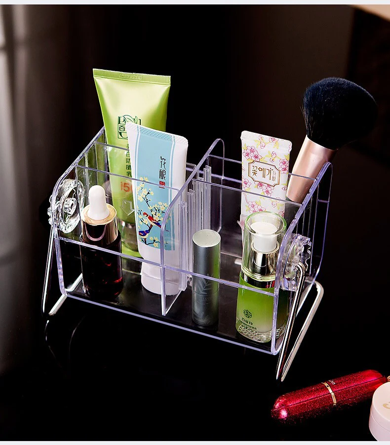 Deluxe Clear Acrylic Remote Control Holder 6 Storage Shelf - Image 7