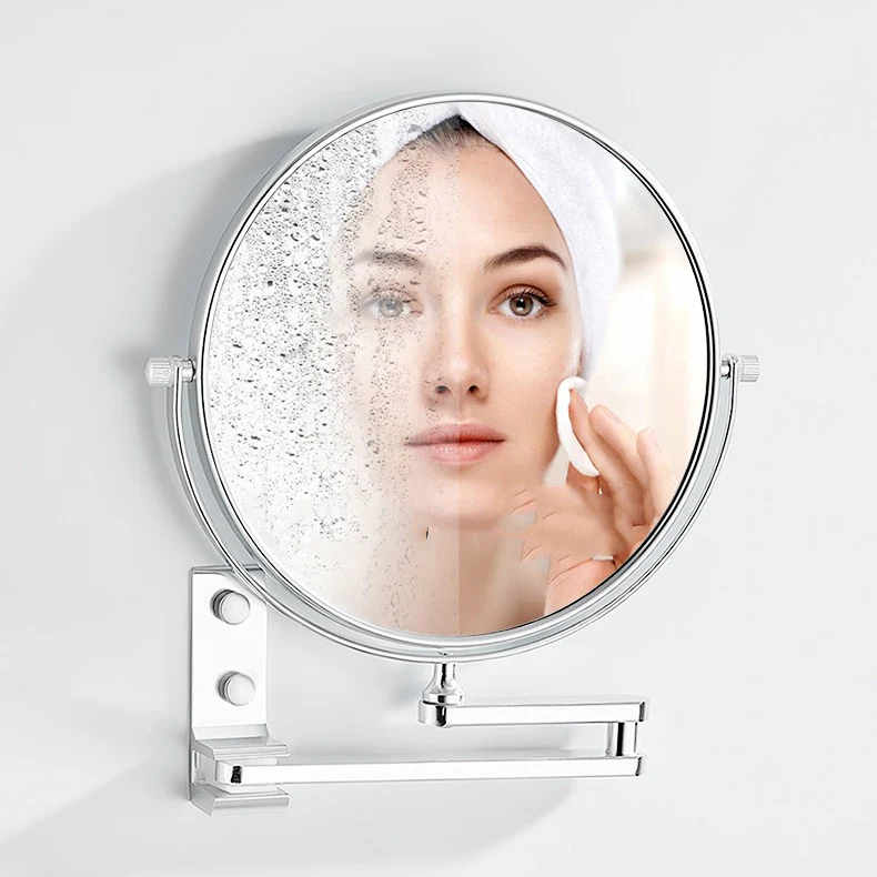 Deluxe Extendable Wall Mounted Magnifying Makeup Bathroom Vanity Cosmetic Mirror - Image 6
