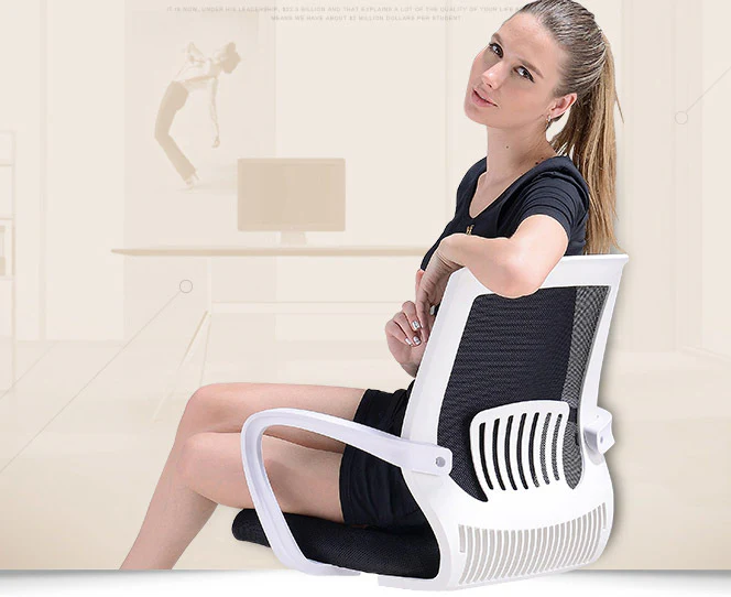 Deluxe Mesh Ergonomic Office Chair with Lumbar Support (Black) - Image 5