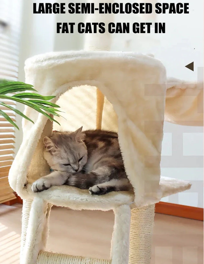 Deluxe Multi-Level Cat Tree Tower with Scratching Posts - Image 10