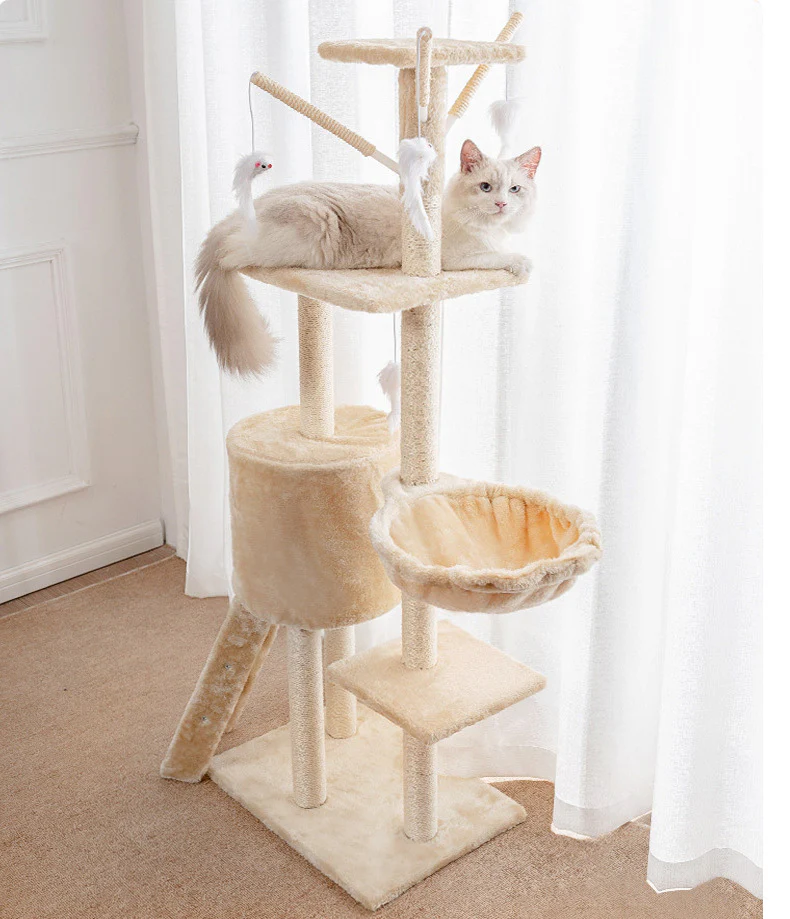 Deluxe Multi-Level Cat Tree Tower with Scratching Posts - Image 14