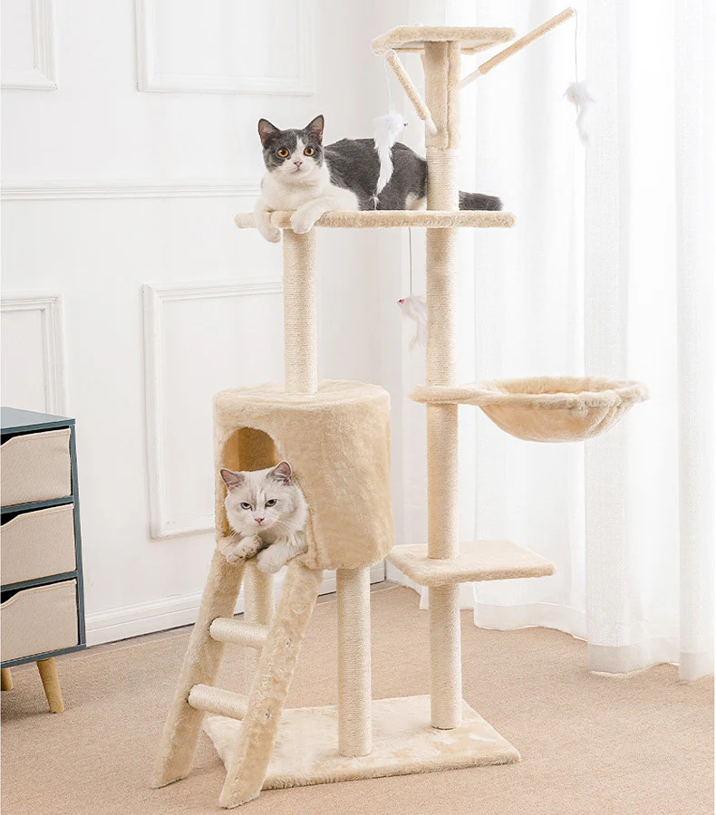 Deluxe Multi-Level Cat Tree Tower with Scratching Posts - Image 15