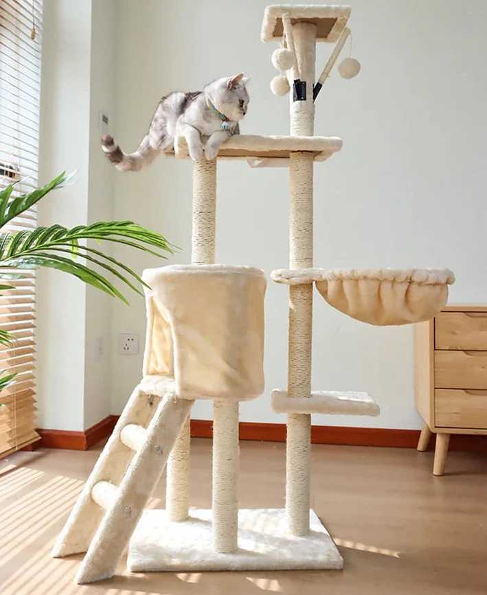 Deluxe Multi-Level Cat Tree Tower with Scratching Posts - Image 16