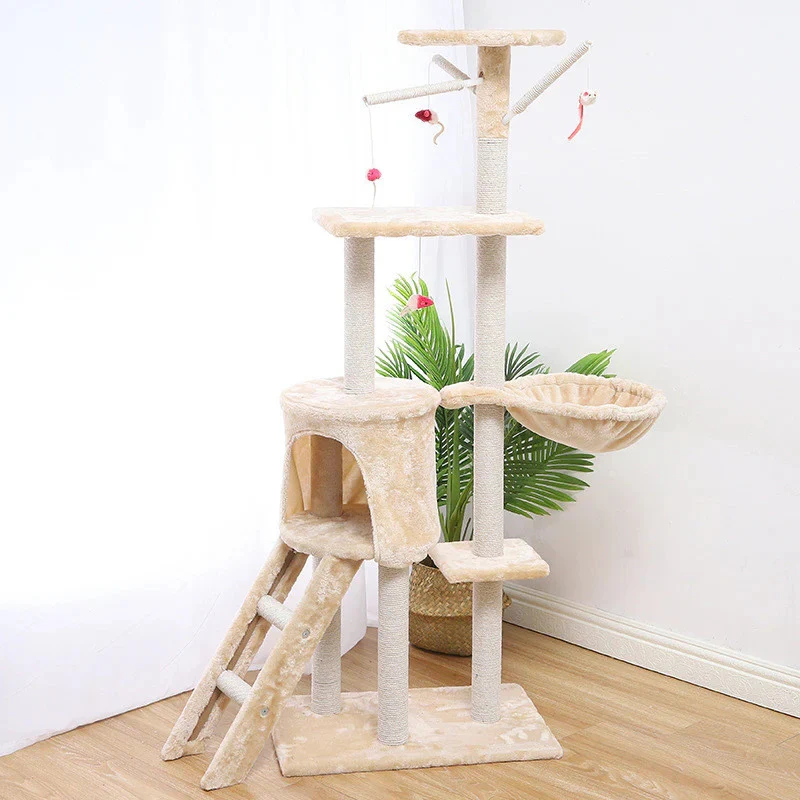 Deluxe Multi-Level Cat Tree Tower with Scratching Posts - Image 8