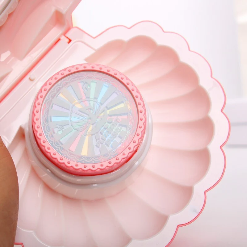 Deluxe Multifunction Dancing Ballerina Shell Music Box Jewellery Organiser (Pink) - Image 8