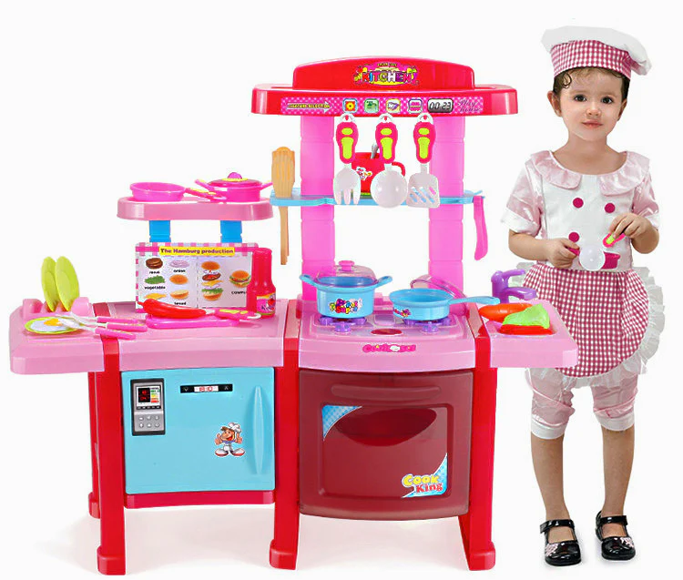 Deluxe Multifunction Kitchen Kids Pretend Play Toy Set - Image 11