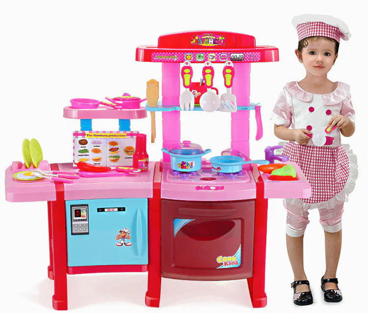 Deluxe Multifunction Kitchen Kids Pretend Play Toy Set - Image 12