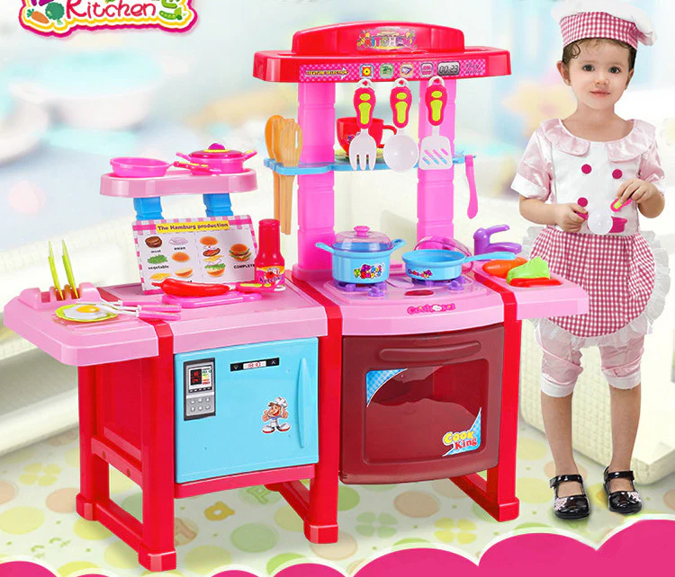 Deluxe Multifunction Kitchen Kids Pretend Play Toy Set - Image 4