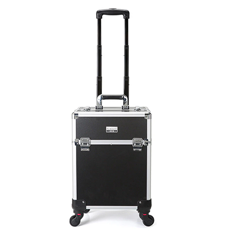 Deluxe Professional Beauty Makeup Cosmetic Suitcase Travel Organizer Luggage - Image 9