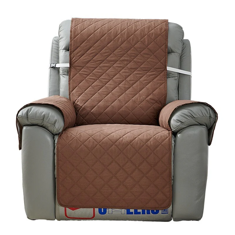 Deluxe Sofa Slipcover Quilted Couch Cover Water Resistant Furniture Protector (Umber) - Image 2
