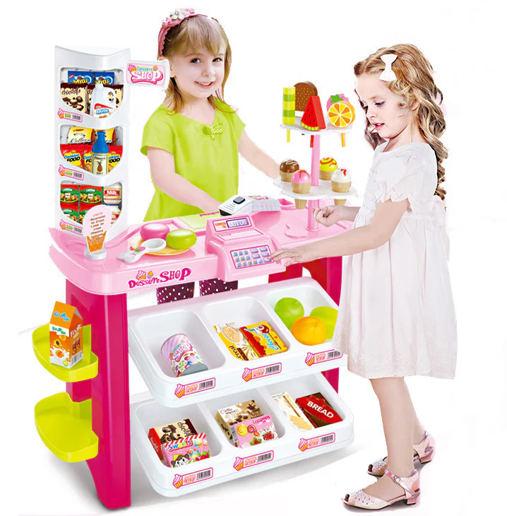 Deluxe Supermarket Dessert Shop Toy Set with Electronic Scanner - Image 11